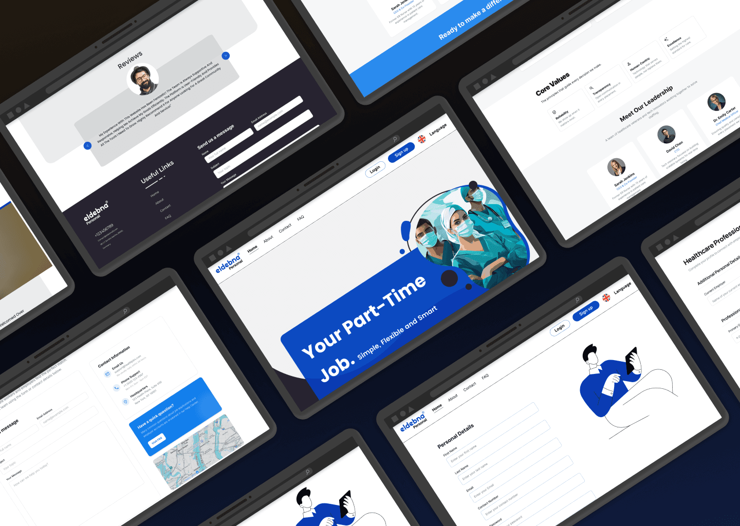 Eldebna UI/UX Design System screenshot
