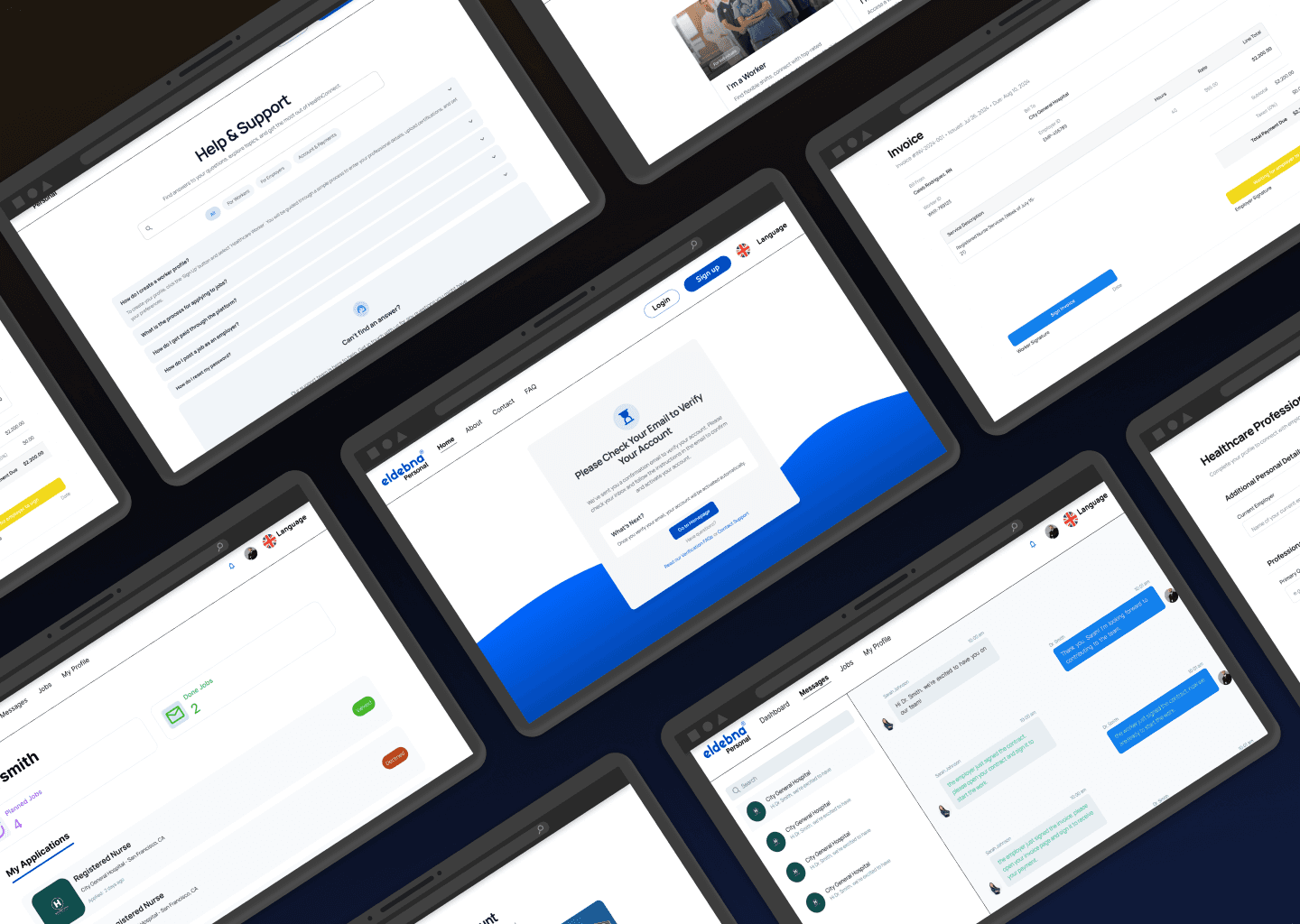 Eldebna UI/UX Design System screenshot